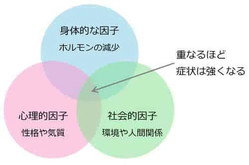 更年期症状の３つの原因